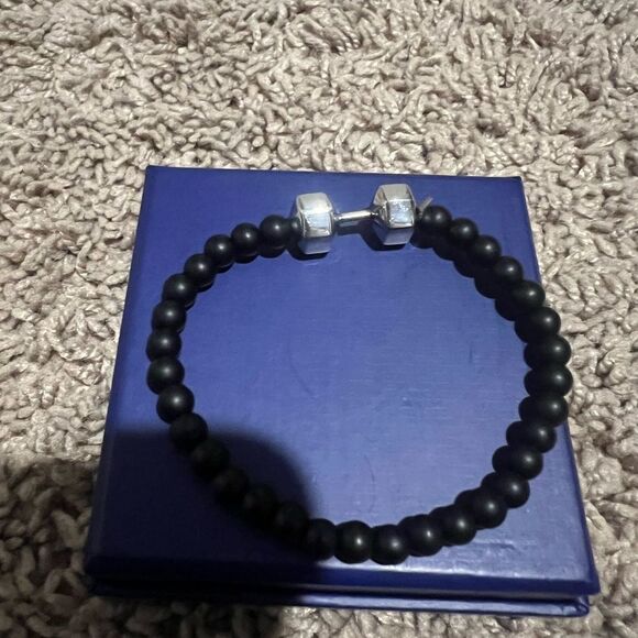 Fit life SILVER DUMBBELL BRACELET - Picture 6 of 7